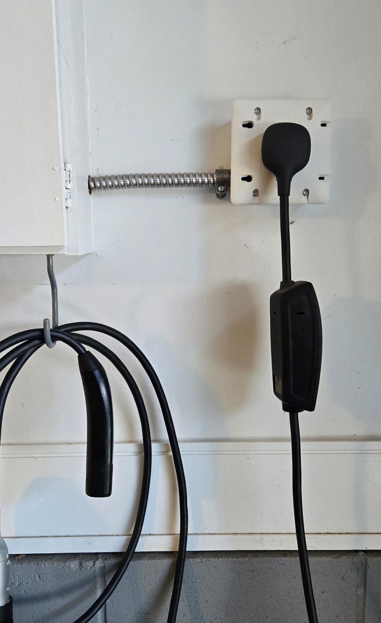 Level 2 EV charger installed in a Toronto garage by The HandyForce electrician